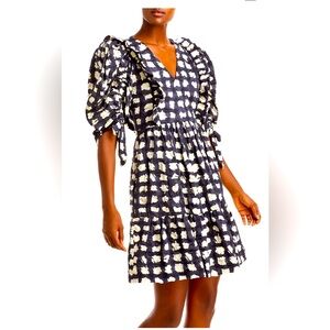 Sea Ginger Gingham Puff Sleeve dress Size - XS